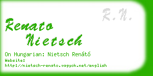 renato nietsch business card