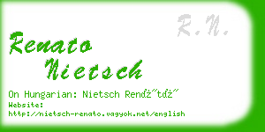 renato nietsch business card